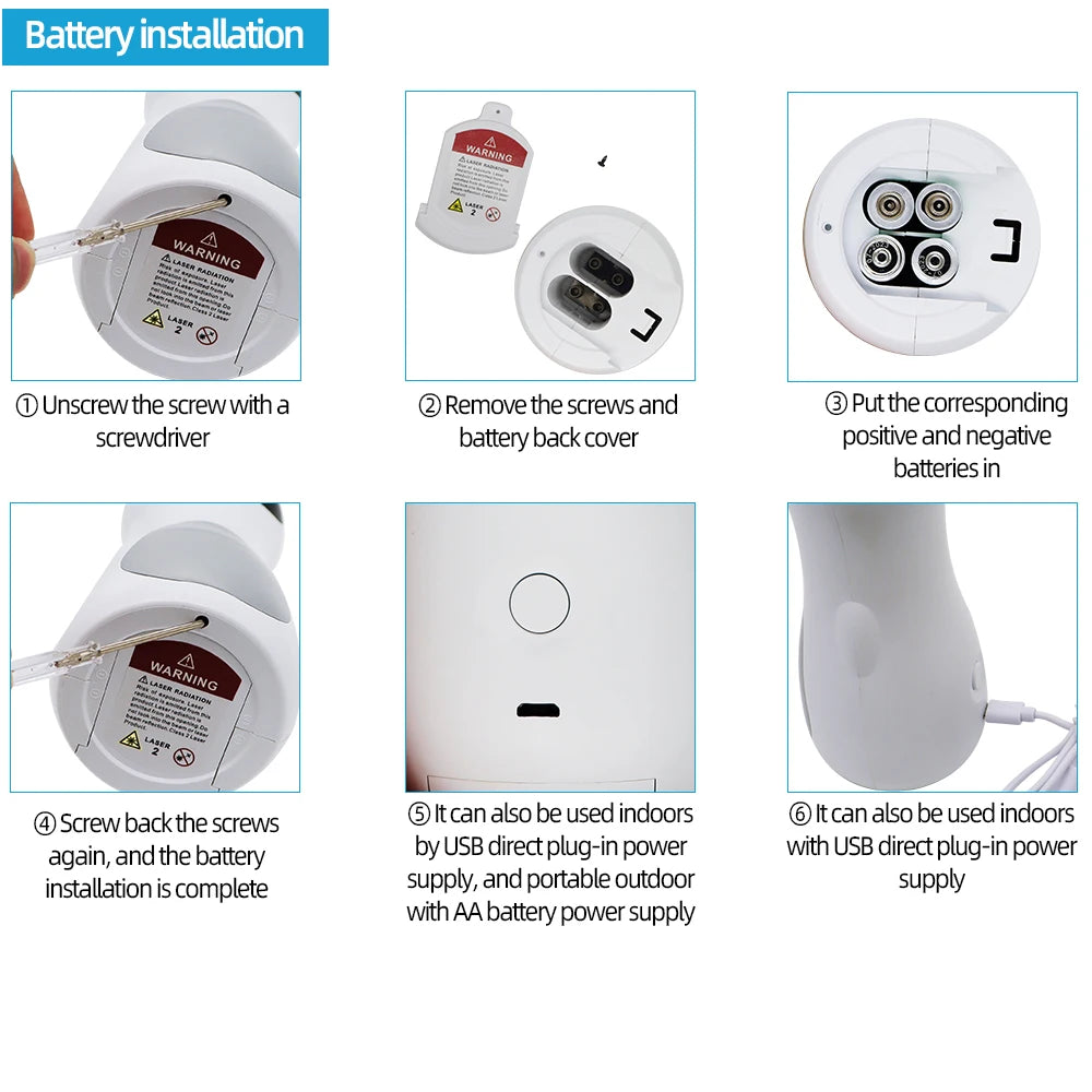 Auto Rotating Cat LED Laser Toy