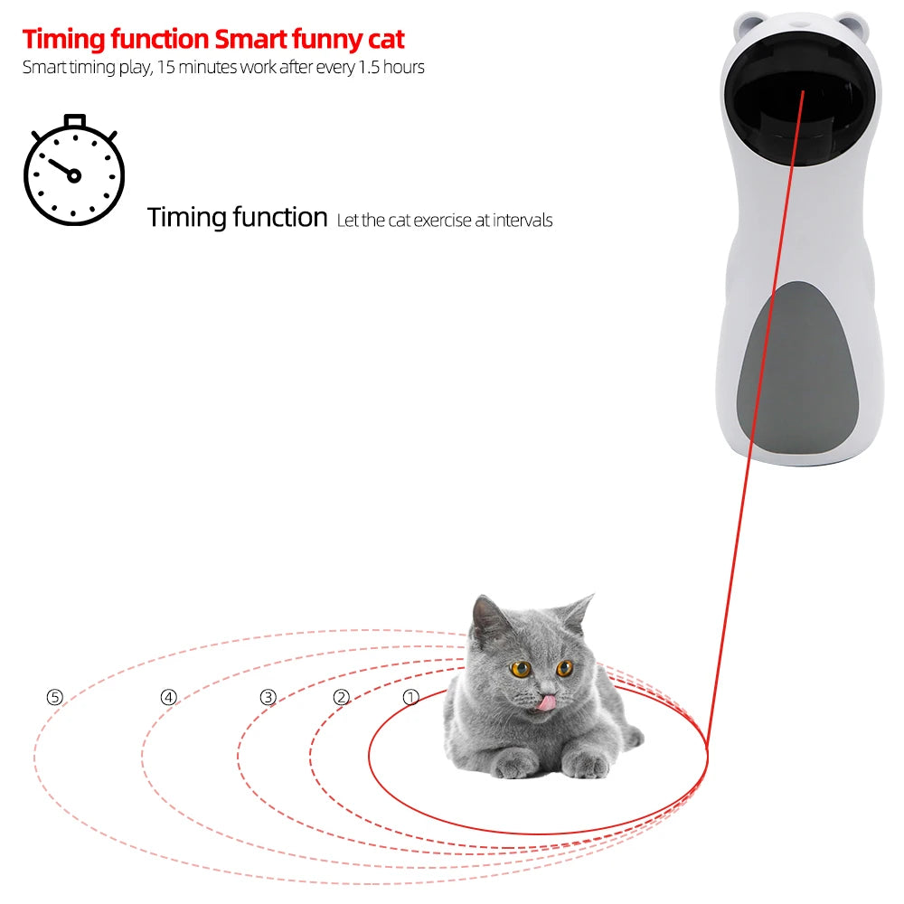 Auto Rotating Cat LED Laser Toy