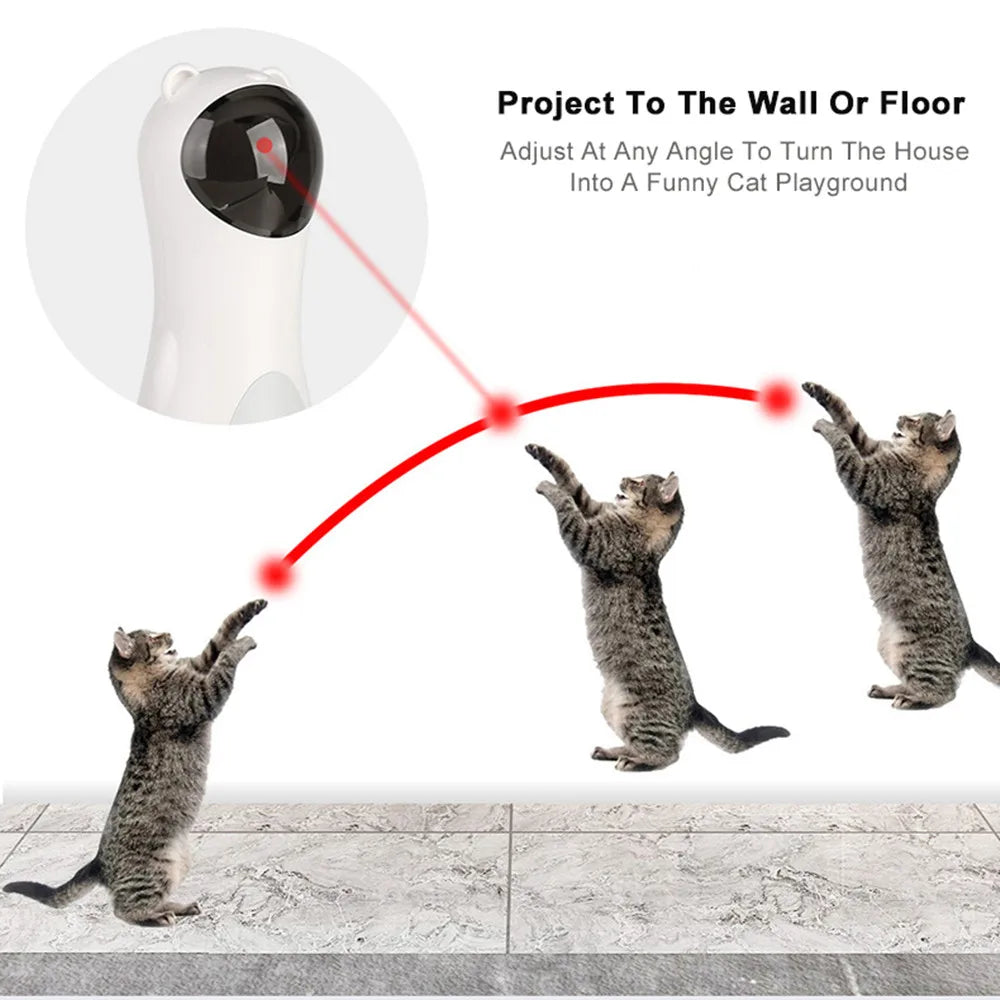 Auto Rotating Cat LED Laser Toy