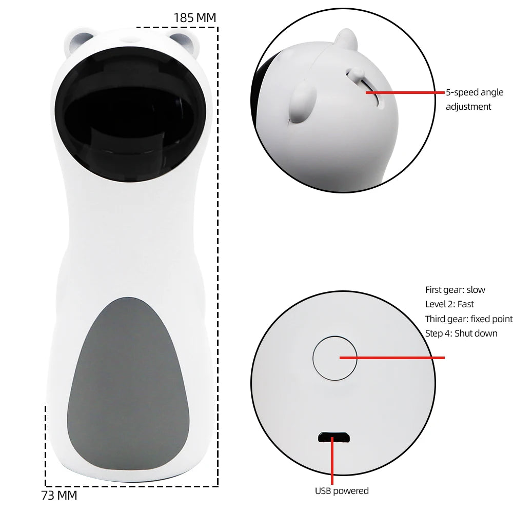 Auto Rotating Cat LED Laser Toy