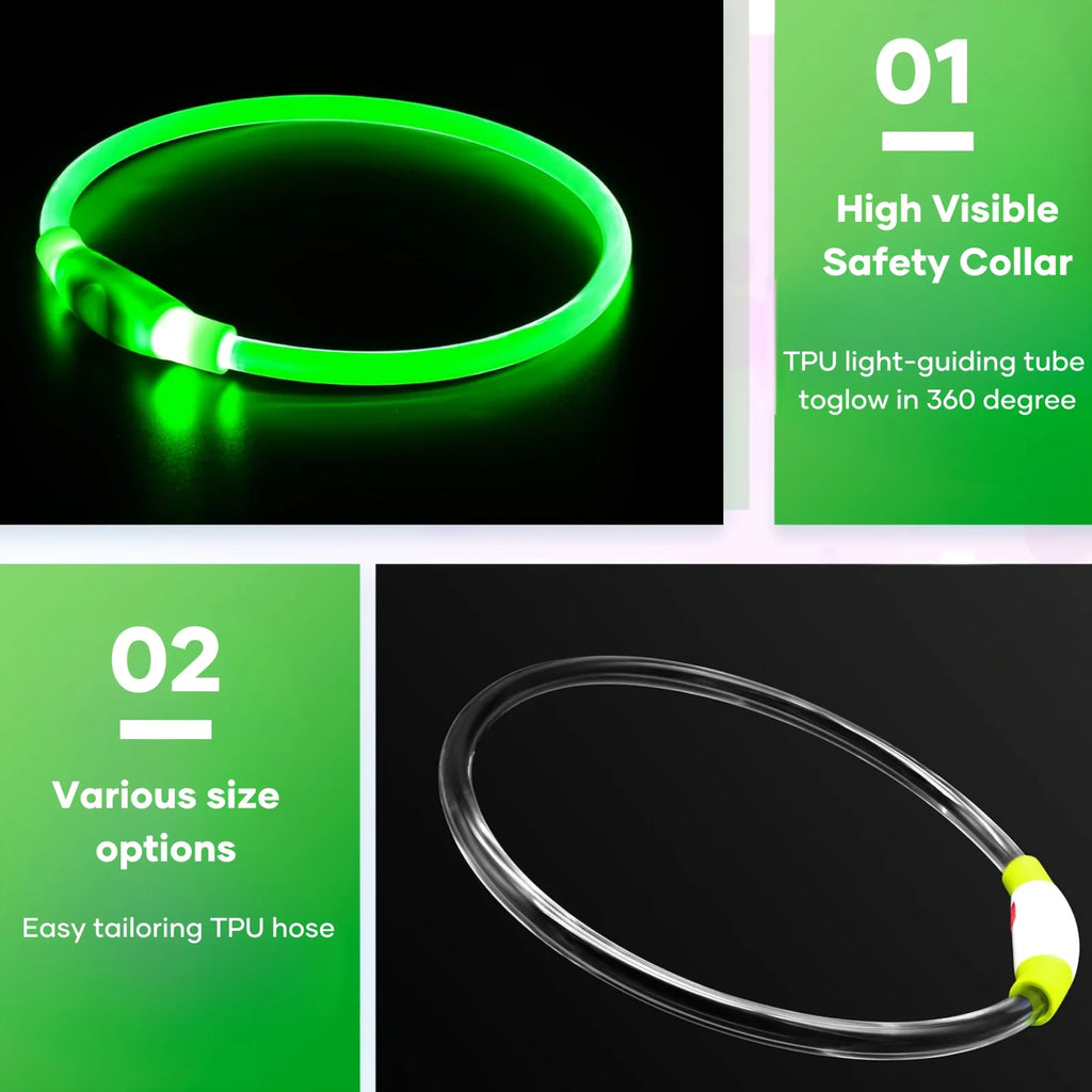 USB Rechargeable LED Dog Collar – product image 4