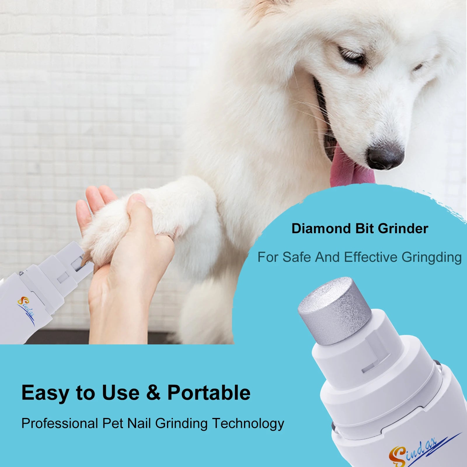 USB Rechargeable Dog Nail Grinder – 2-Speed – product image 4
