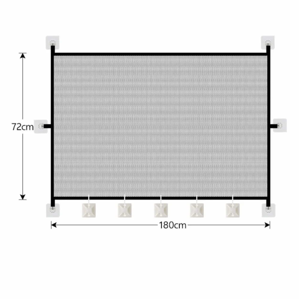 Retractable Mesh Pet Safety Gate with Hooks