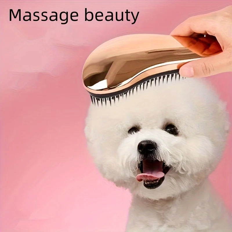 Self-Cleaning Pet Grooming Massage Brush for Dogs & Cats