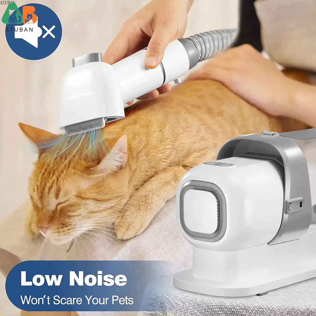 Pet Grooming Vacuum Kit – 5 Tools & Clipper