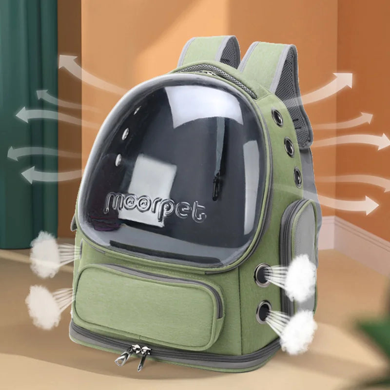 Ventilated Pet Carrier Backpack for Cats & Small Dogs