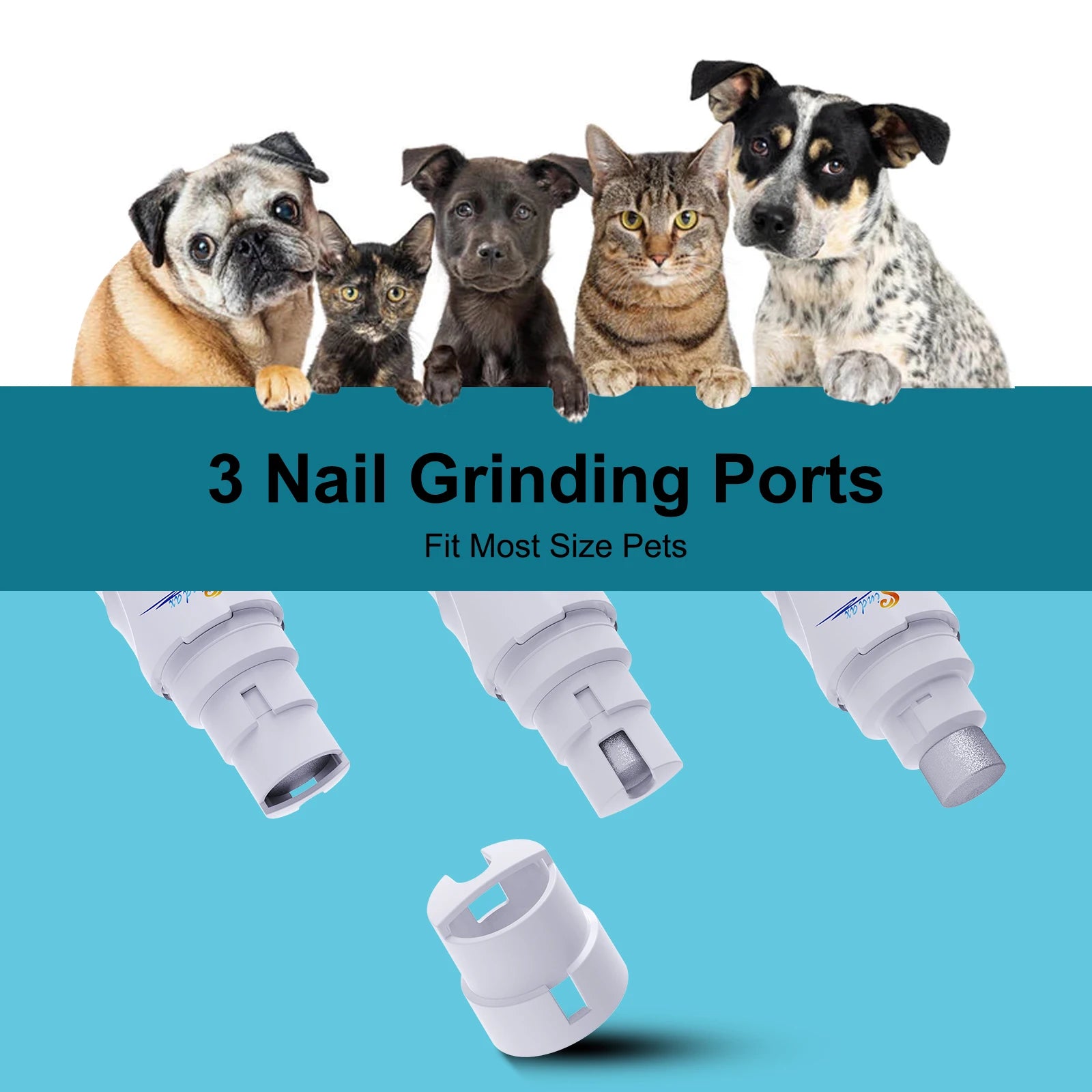 USB Rechargeable Dog Nail Grinder – 2-Speed – product image 2