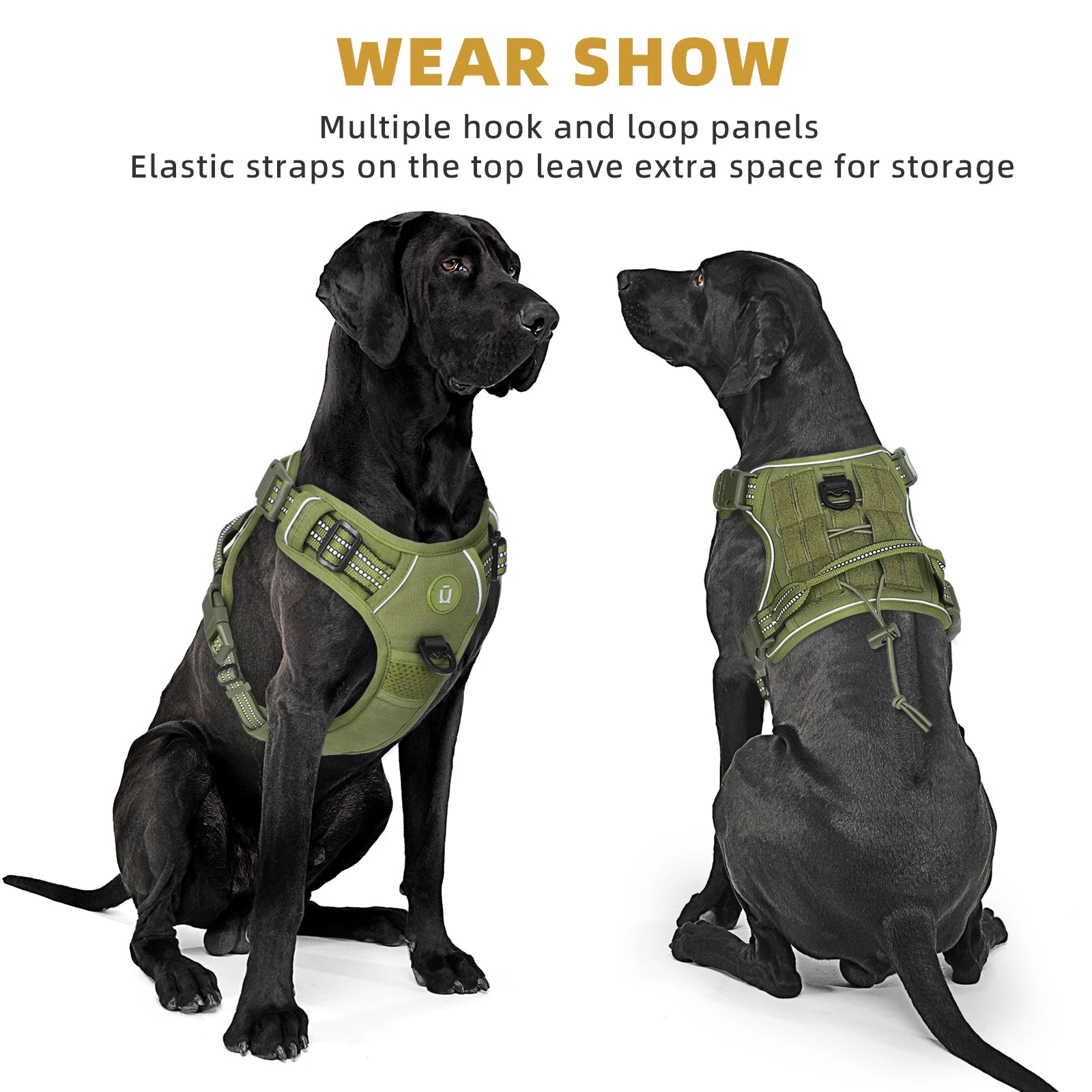 Tactical Dog Harness – MOLLE No-Pull