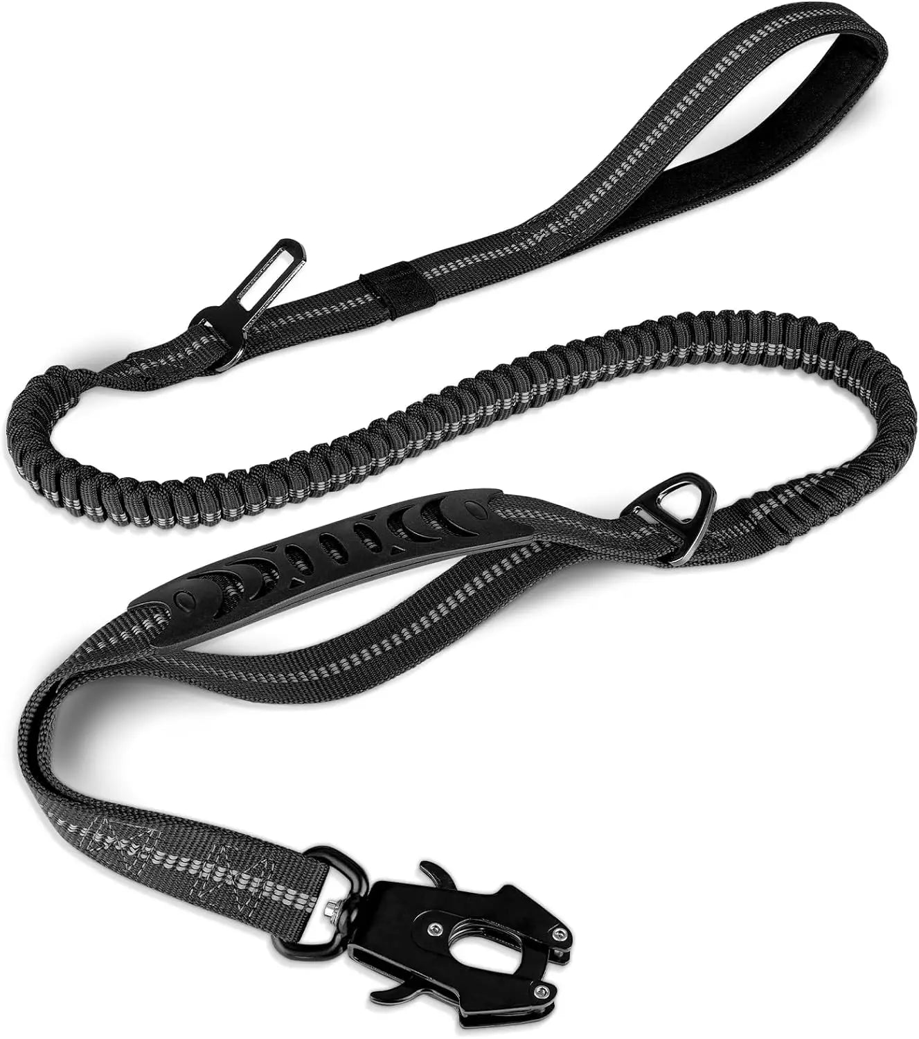 Heavy Duty Tactical Dog Leash – Bungee & Dual Handle
