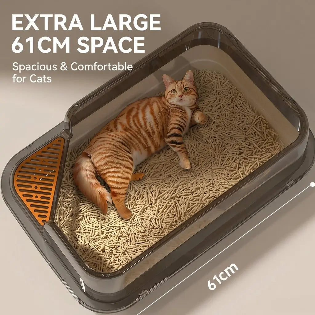 Large Cat Litter Box with Scoop