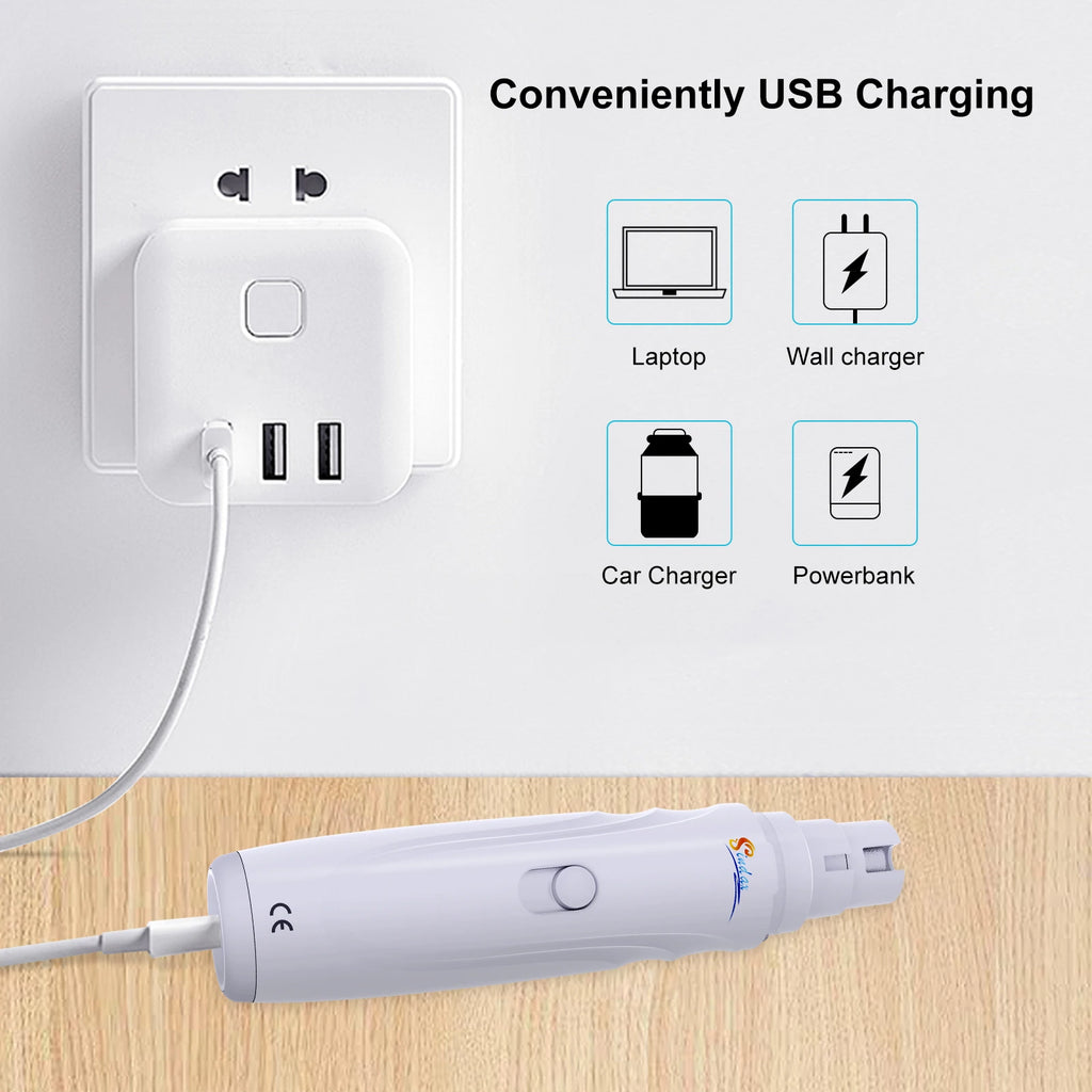 USB Rechargeable Dog Nail Grinder – 2-Speed – product image 6