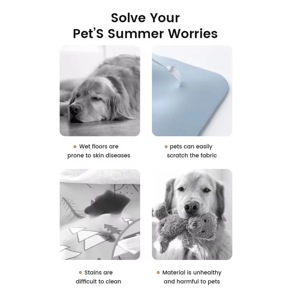 Cooling Gel Mat for Dogs & Cats - Extra Large Pet Cold Bed Pad