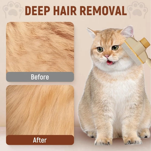 Cat Deshedding Brush with Release Button
