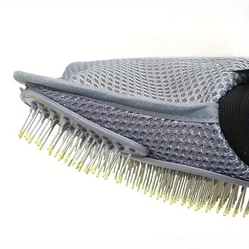Deshedding Pet Grooming Glove with Massage Tips