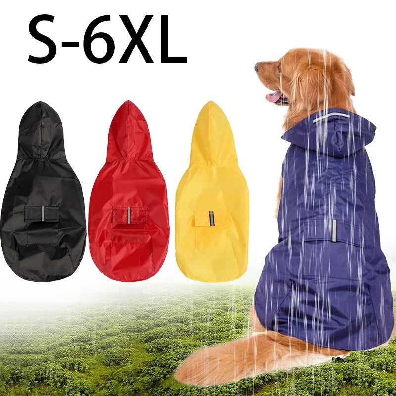 Dog Raincoat with Reflective Stripe – product image 3
