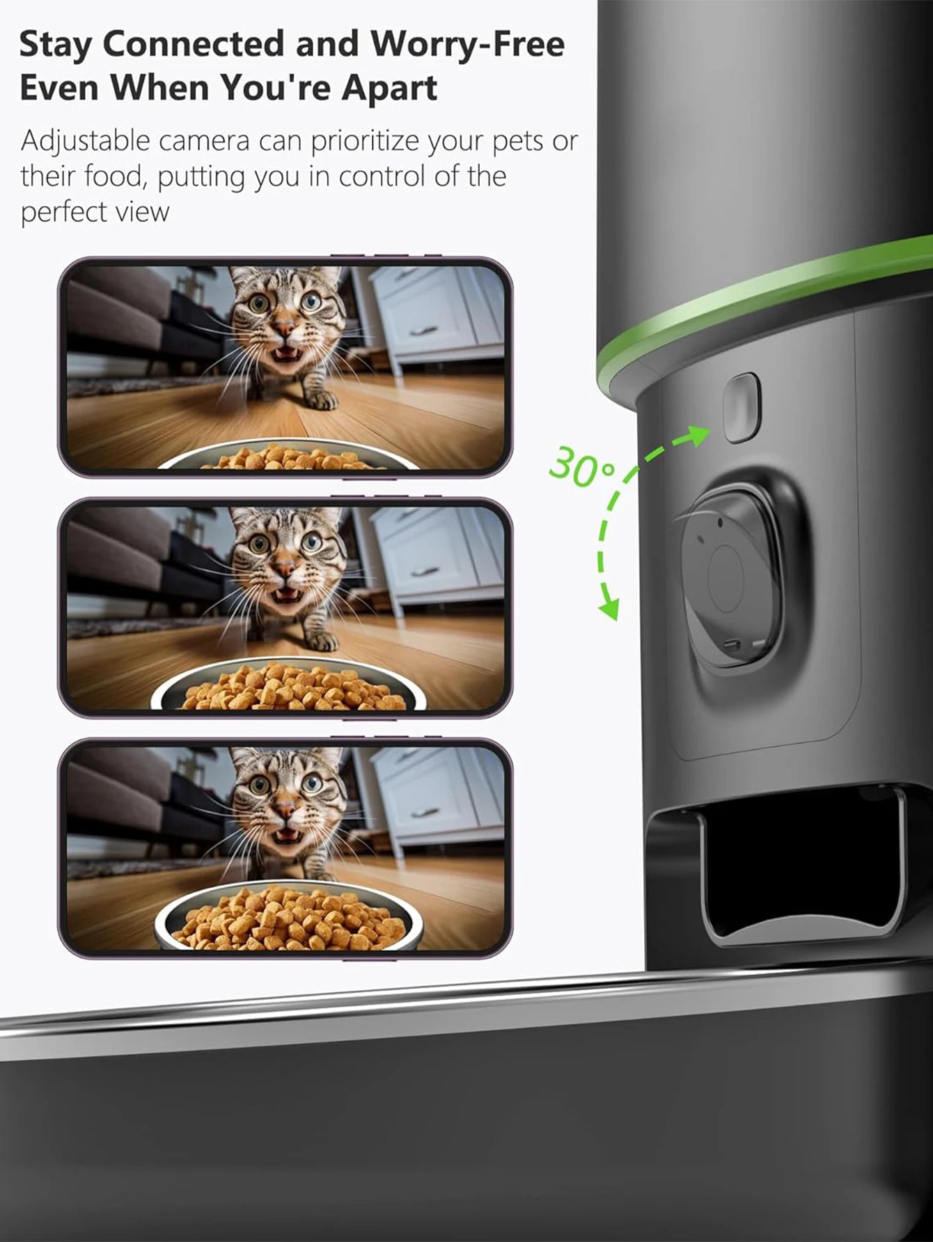 Smart Cat Feeder – 1080P Camera & WiFi App