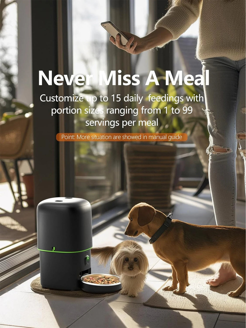 Smart Cat Feeder – 1080P Camera & WiFi App