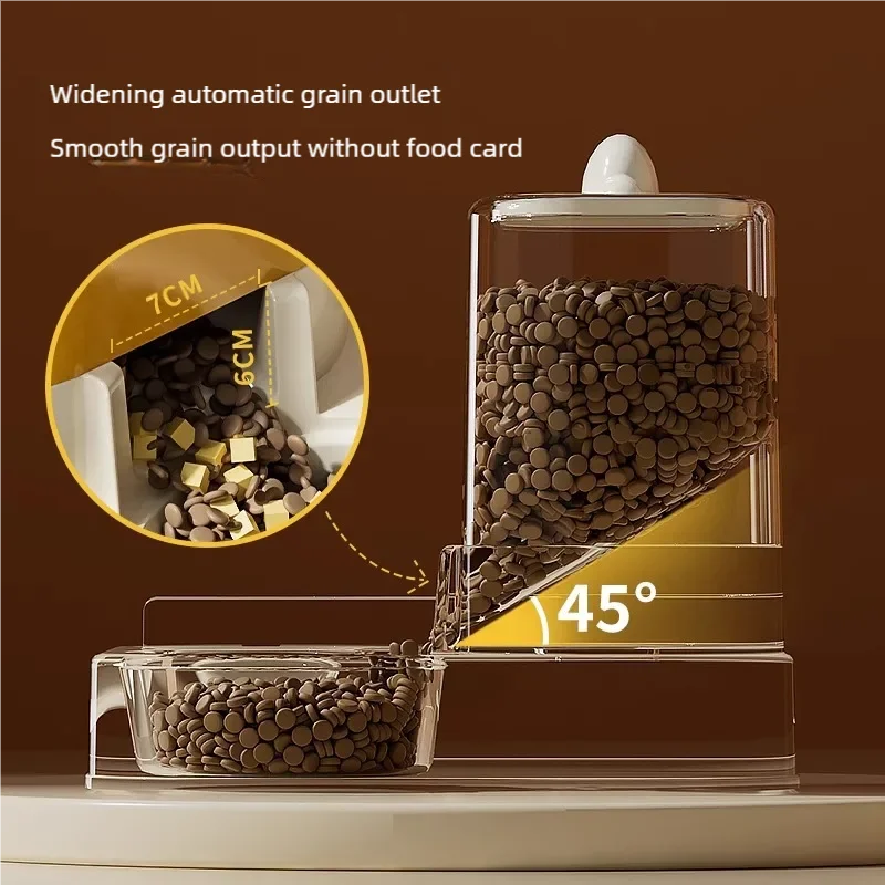 Gravity Pet Feeder & Water Dispenser Set for Cats & Small Dogs
