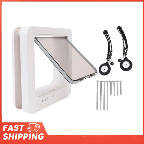 Collar-activated selective-entry cat door