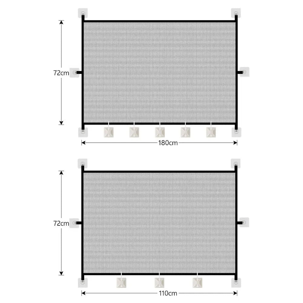 Retractable Mesh Pet Safety Gate with Hooks