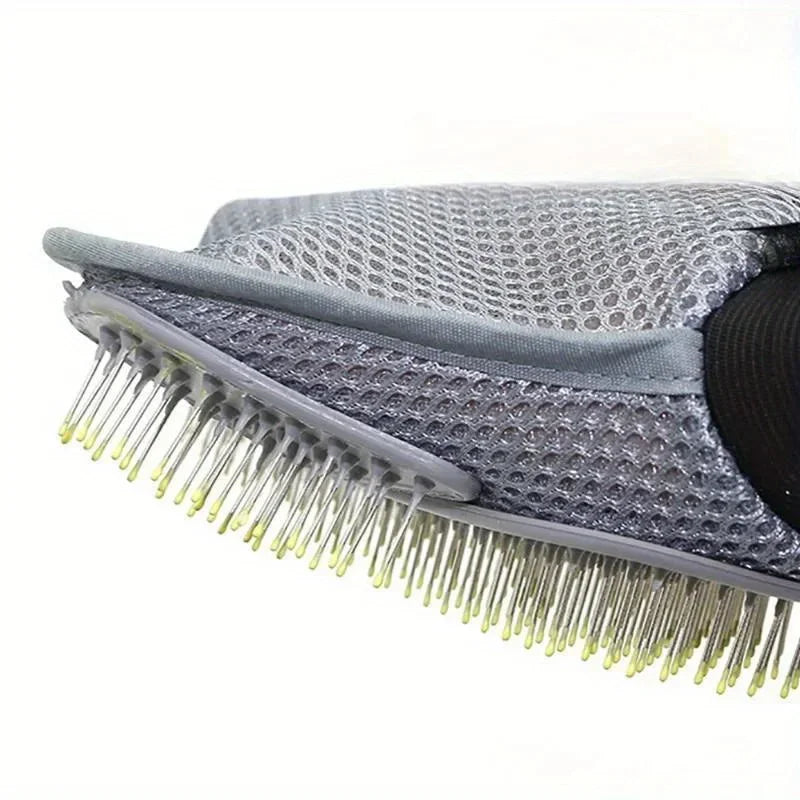 Deshedding Pet Grooming Glove with Massage Tips