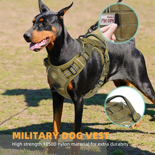 Tactical Dog Harness – MOLLE No-Pull – product image 2