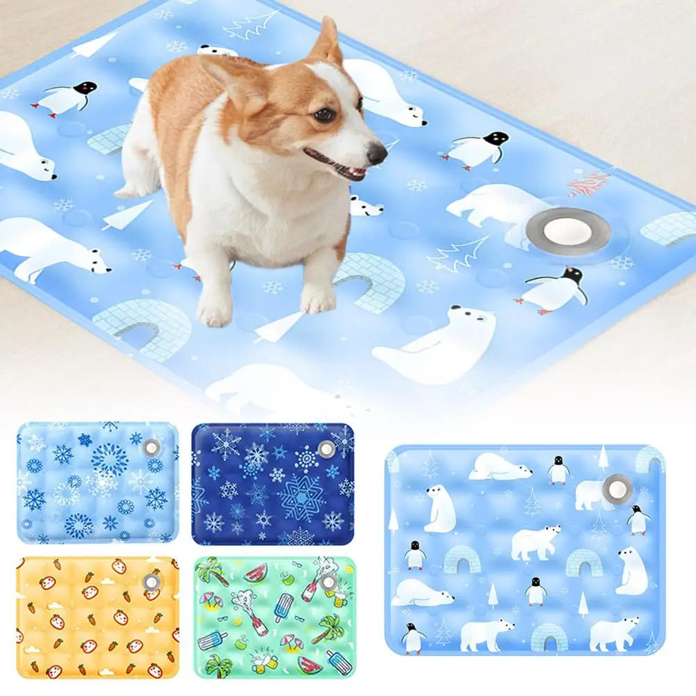 Cooling Gel Mat for Dogs & Cats - Extra Large Pet Cold Bed Pad
