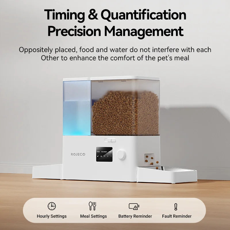 Smart 2-in-1 Pet Feeder & Water Fountain – 5L