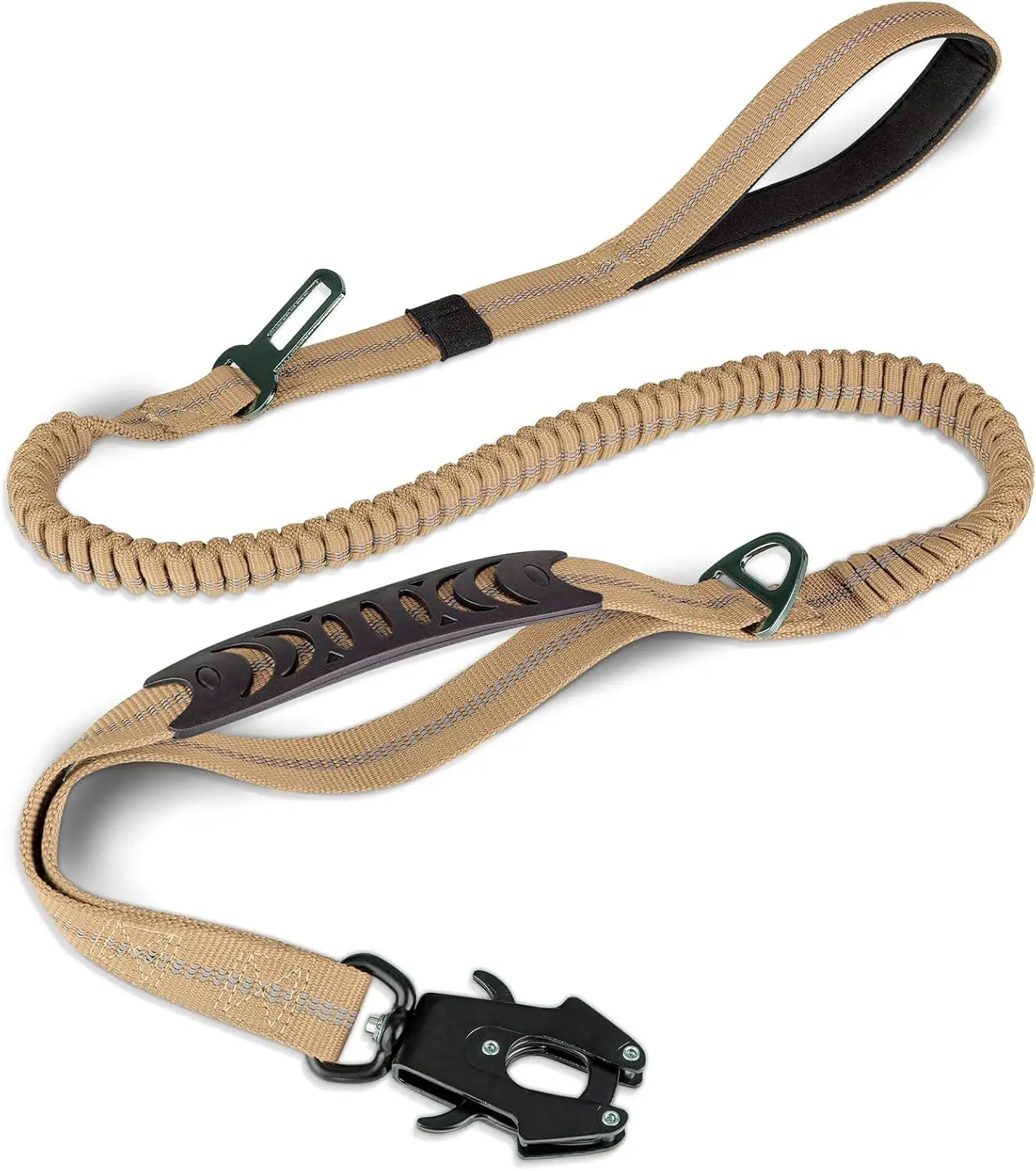 Heavy Duty Tactical Dog Leash – Bungee & Dual Handle