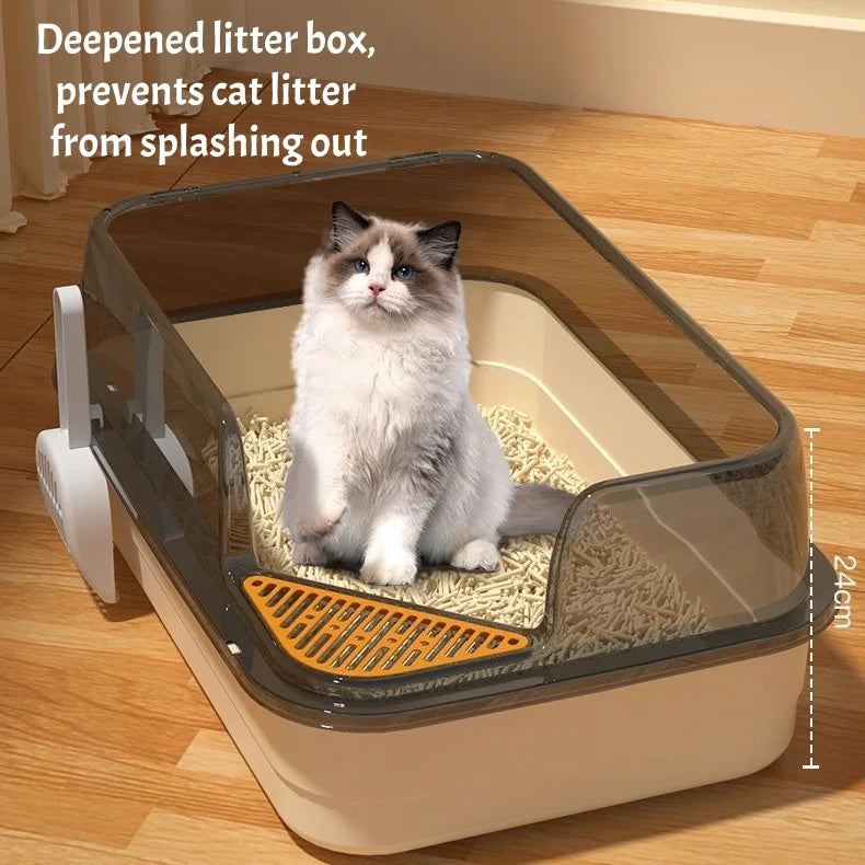 Large Cat Litter Box with Scoop
