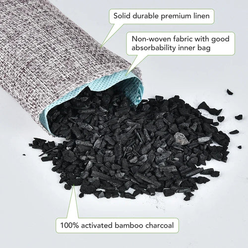 Bamboo Charcoal Odor Absorber Bags (10-Pack)
