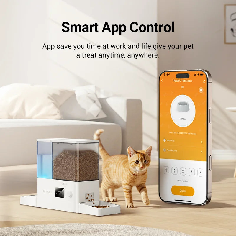 Smart 2-in-1 Pet Feeder & Water Fountain – 5L