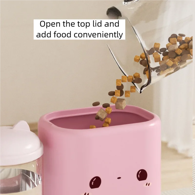 Gravity Pet Feeder & Water Dispenser Set for Cats & Small Dogs