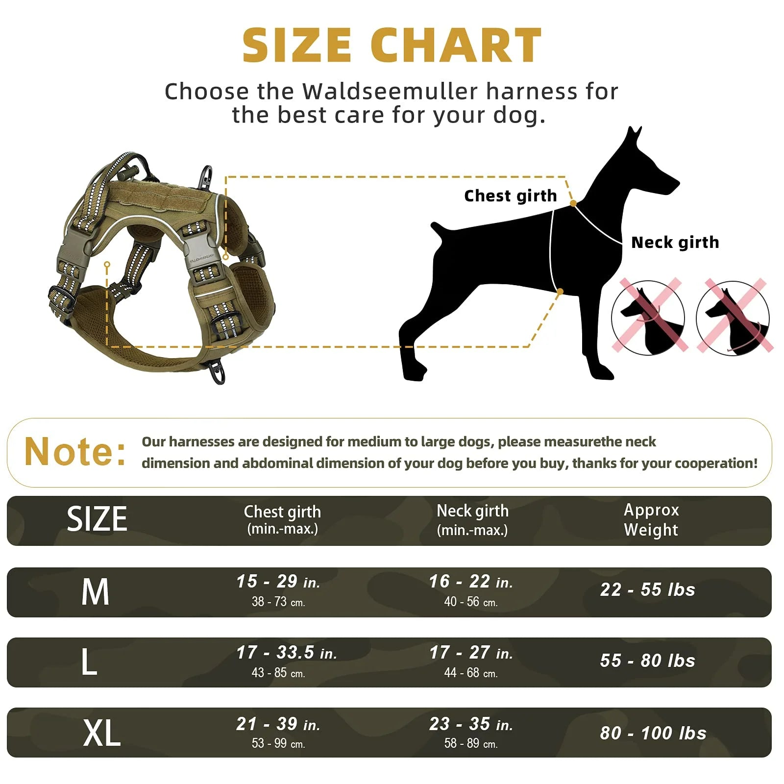Tactical Dog Harness – MOLLE No-Pull