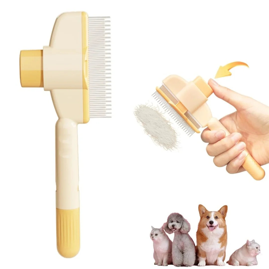 Cat Deshedding Brush with Release Button
