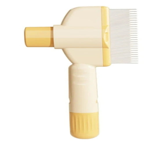 Cat deshedding brush with release button