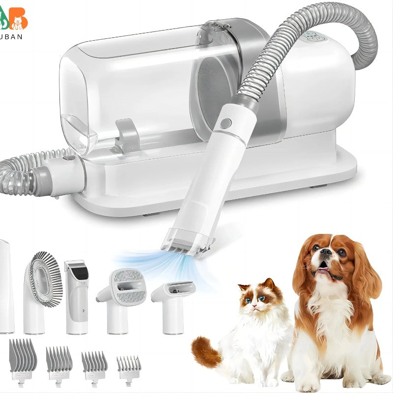 Pet Grooming Vacuum System – 5 Tools & Clipper